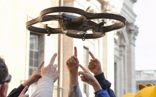 Un drone in Campidoglio