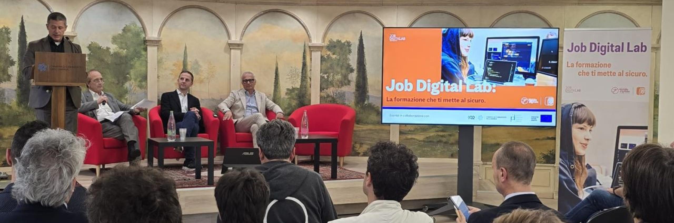 Job Digital Lab a Perugia con Camera di Commercio e Punto Impresa Digitale