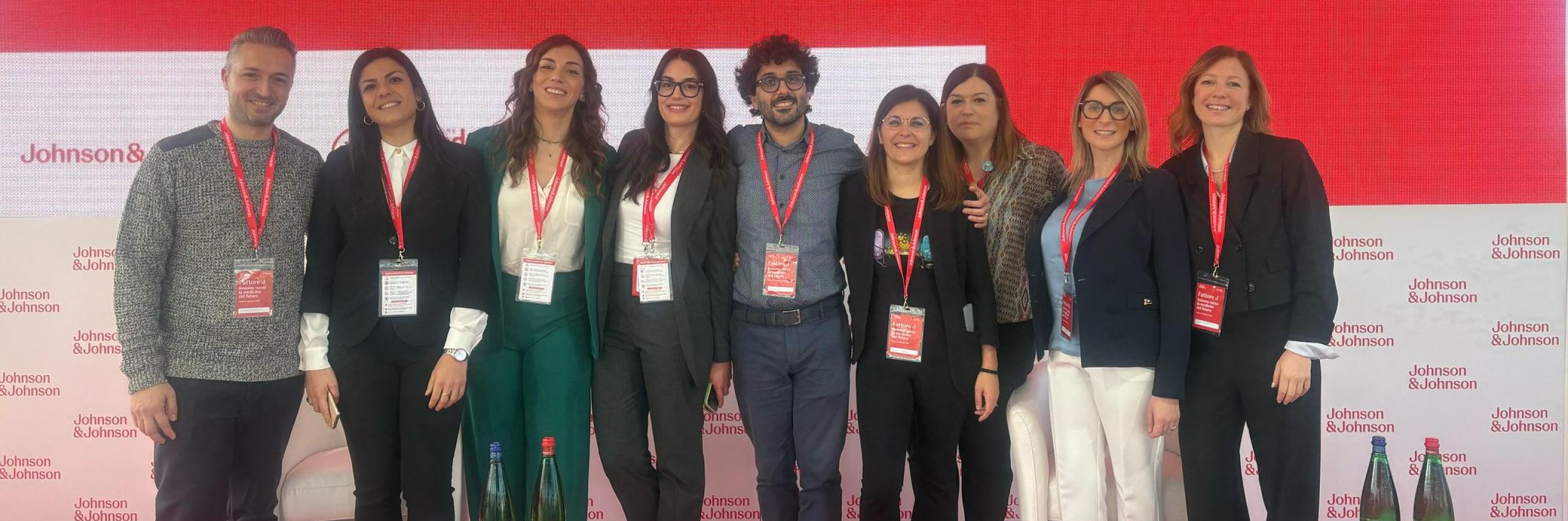 Con Fattore J nello stabilimento di Johnson & Johnson di Latina