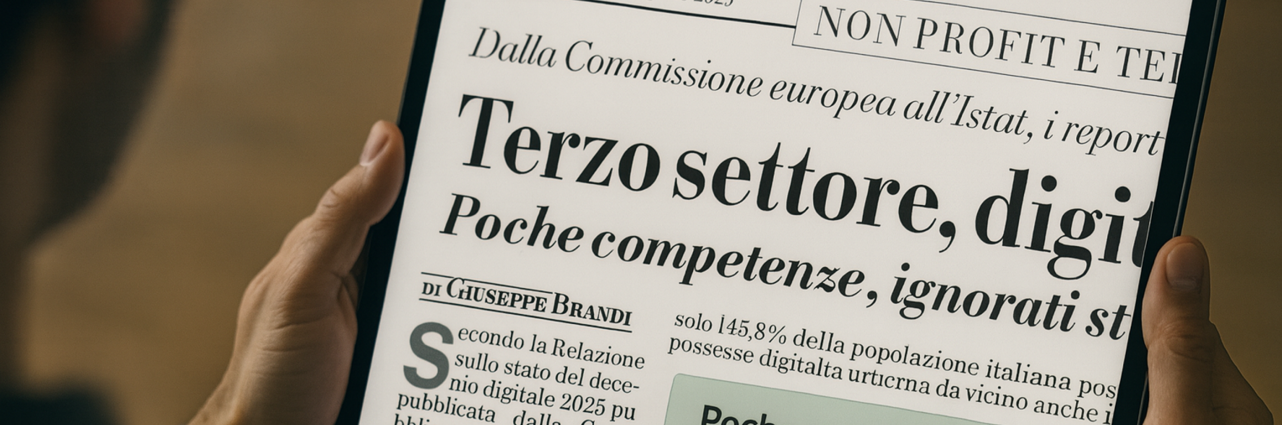 Divario digitale nel terzo settore
