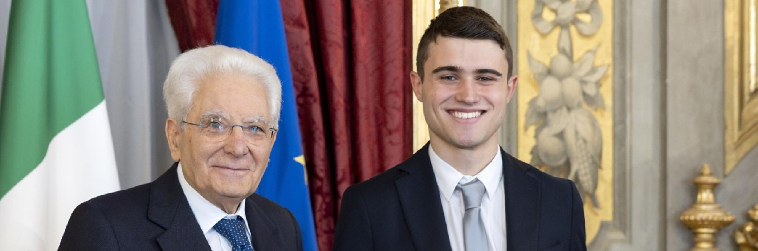 Tommaso Caligari nominato Alfiere della Repubblica