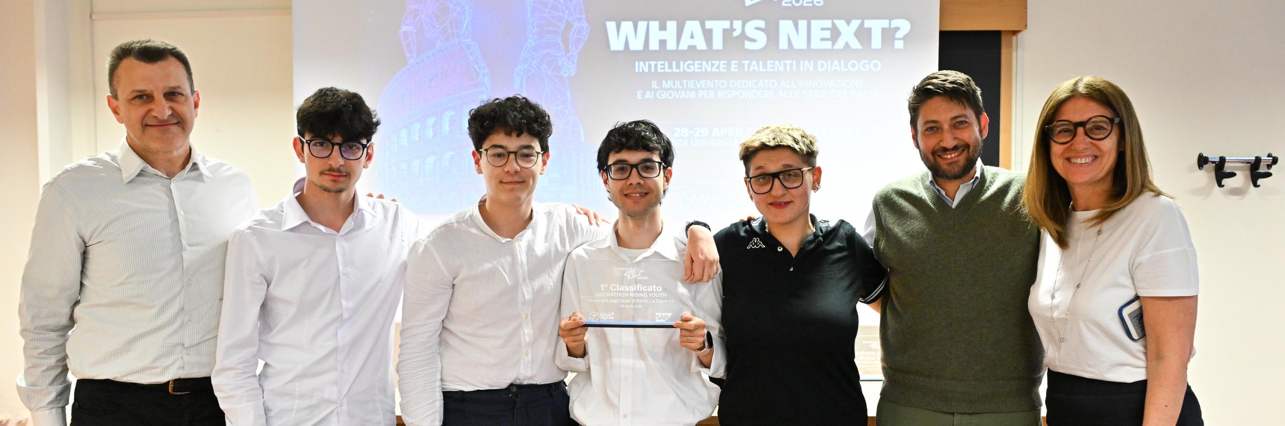 Alla RomeCup 2026 premiati i vincitori dell’hackathon Rising Youth, il progetto promosso con Sap Italia
