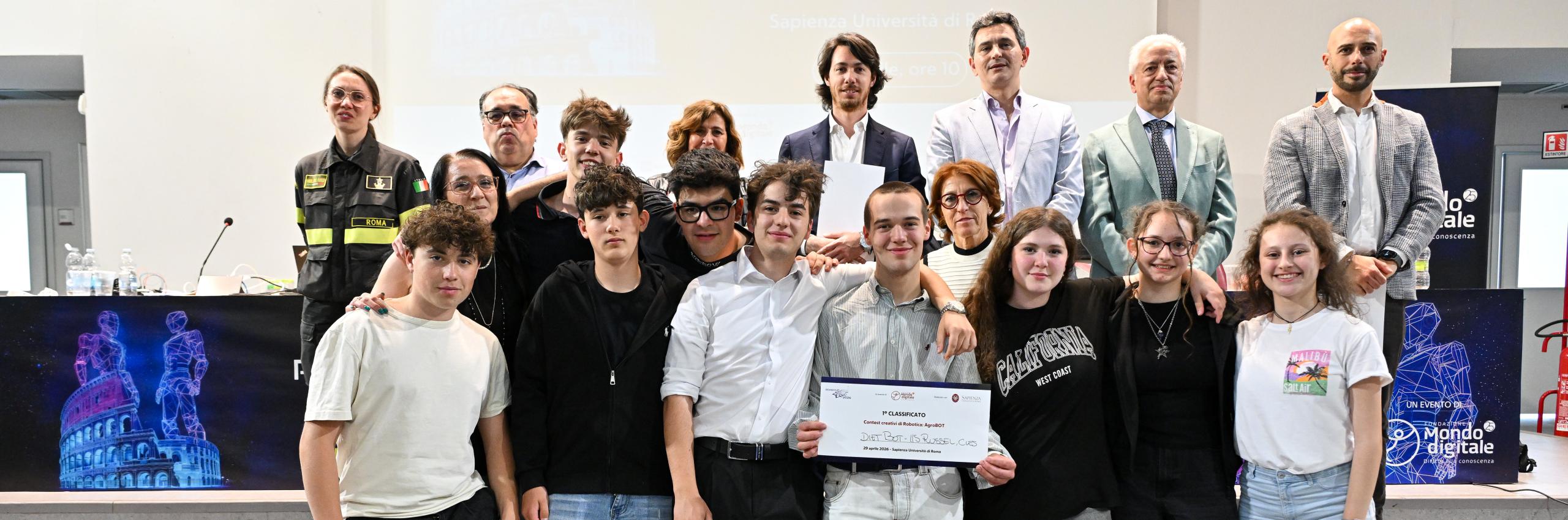 Alla RomeCup 2026 il liceo Russell di Cles conquista il primo premio nella categoria AgroBot 