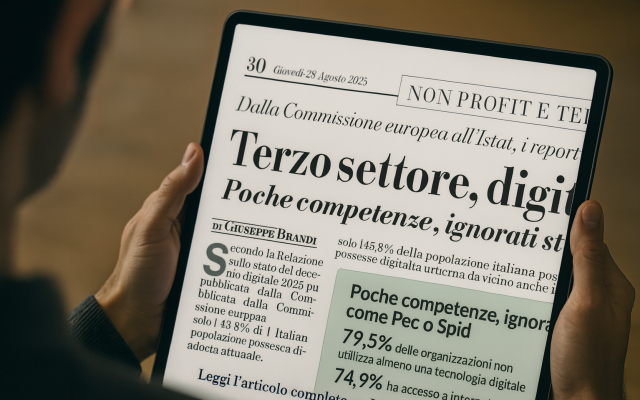 Divario digitale nel terzo settore