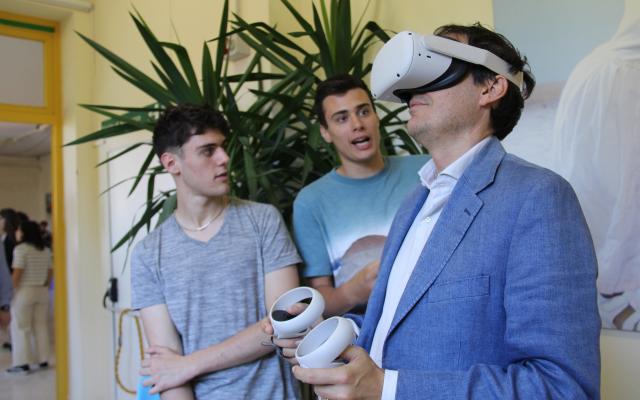 Riccardo Corbucci alla Palestra dell'Innovazione di via del Quadraro