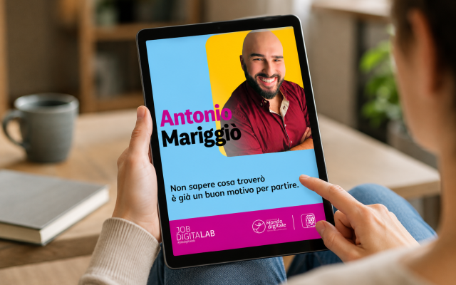 Una nuova storia dal blog Job Digital Lab: il percorso di Antonio Mariggio