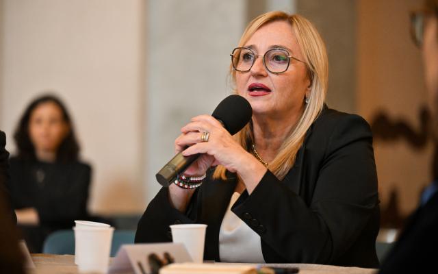 Lucia Albano al convegno sull'economia sociale