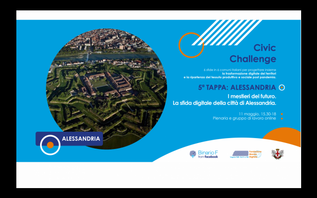 La sfida digitale della città di Alessandria: l’11 maggio arriva la “Civic Challenge”